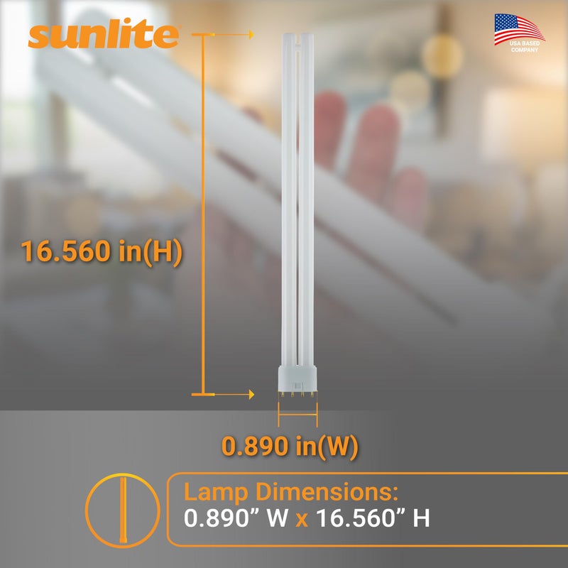 Sunlite FT36DL/835/10PK Compact Fluorescent 36W Twin Tube Light Bulbs, 3500K Neutral White Light, 2G11 Base, 10 Pack - Image 3